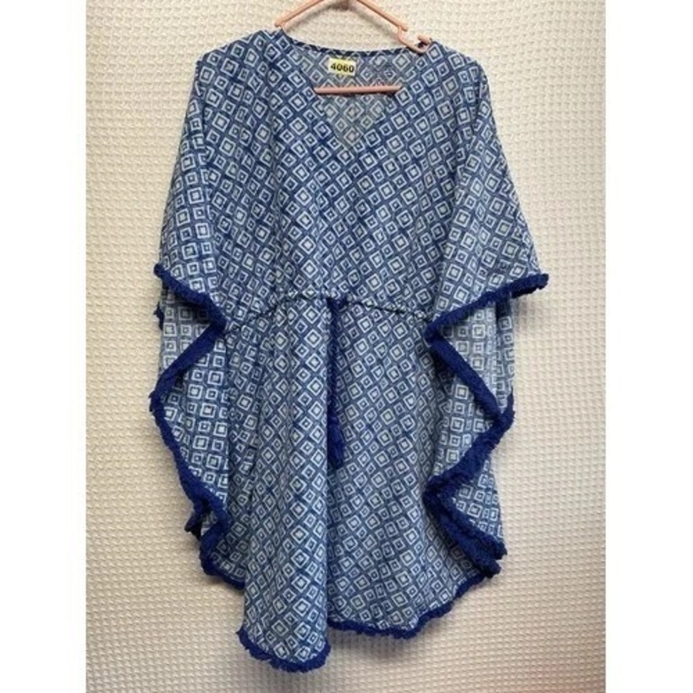 NWOT UV Skinz UPF 50+ Glacier Belted Kaftan Cover Up Swimwear Women L/XL China